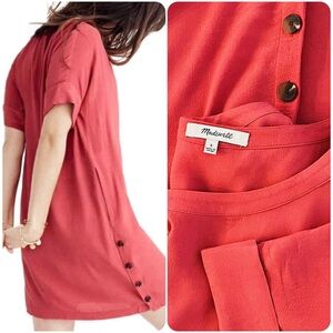 Madewell Button-Accent Dress
